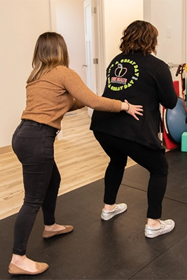 Chiropractor Reading PA Sarah Balthaser With Caitlin Crespo Doint Pelvic Floor Therapy